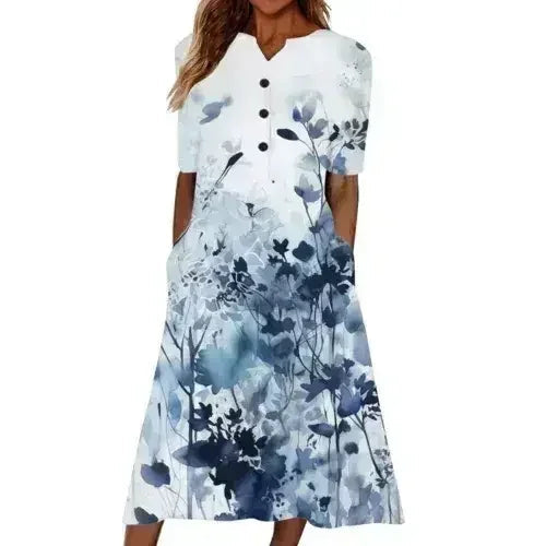 Women's Midi Dress with Pockets