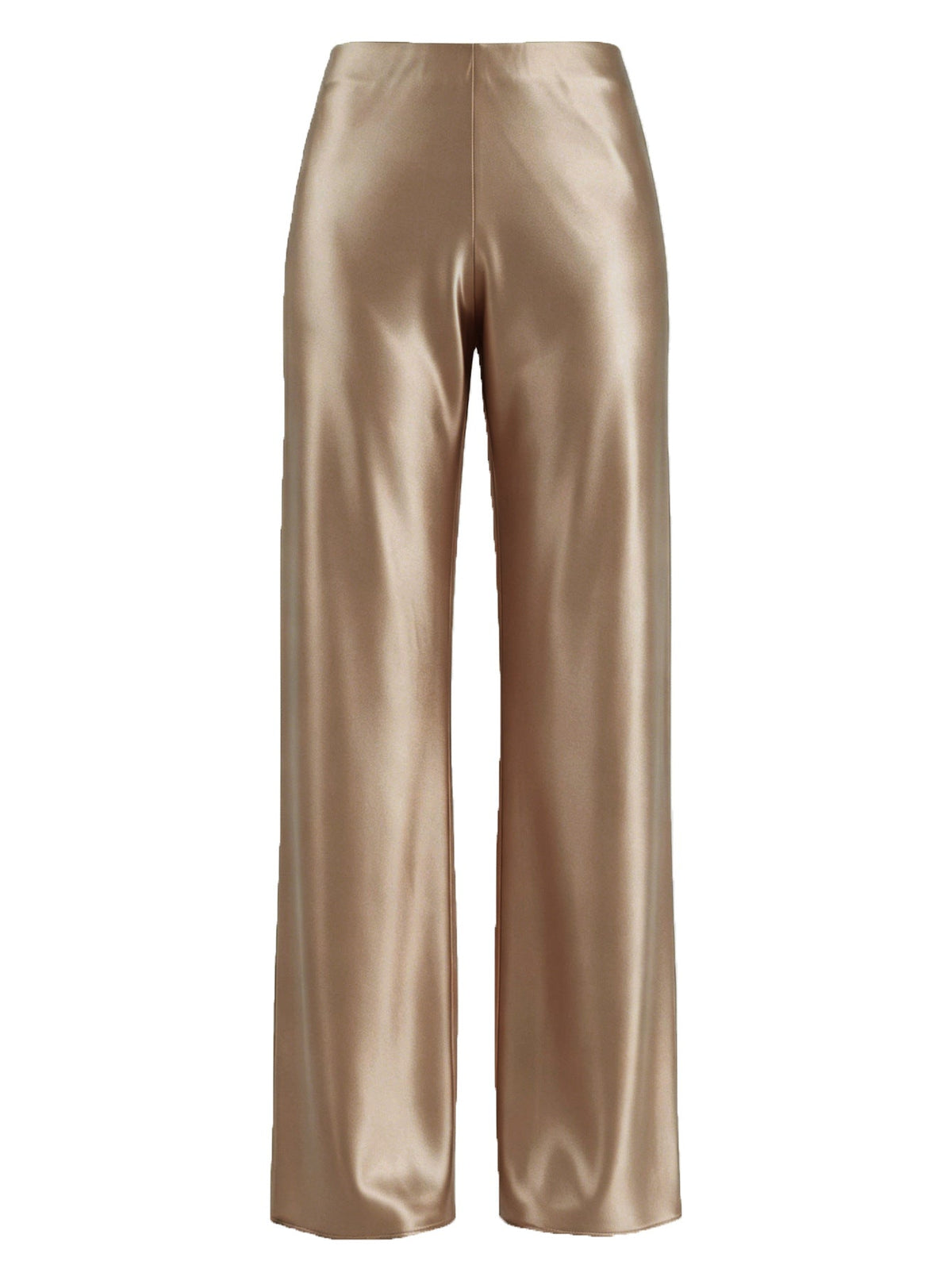 High-Waist Satin-Look Wide-Leg Pants