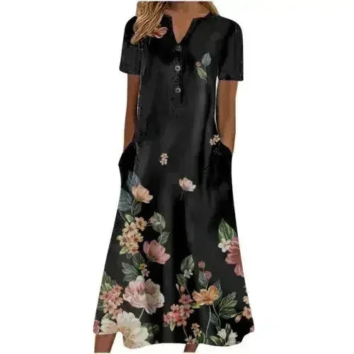 Women's Midi Dress with Pockets