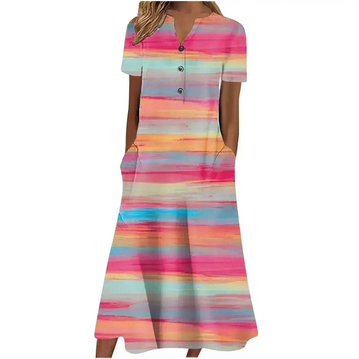 Women's Midi Dress with Pockets