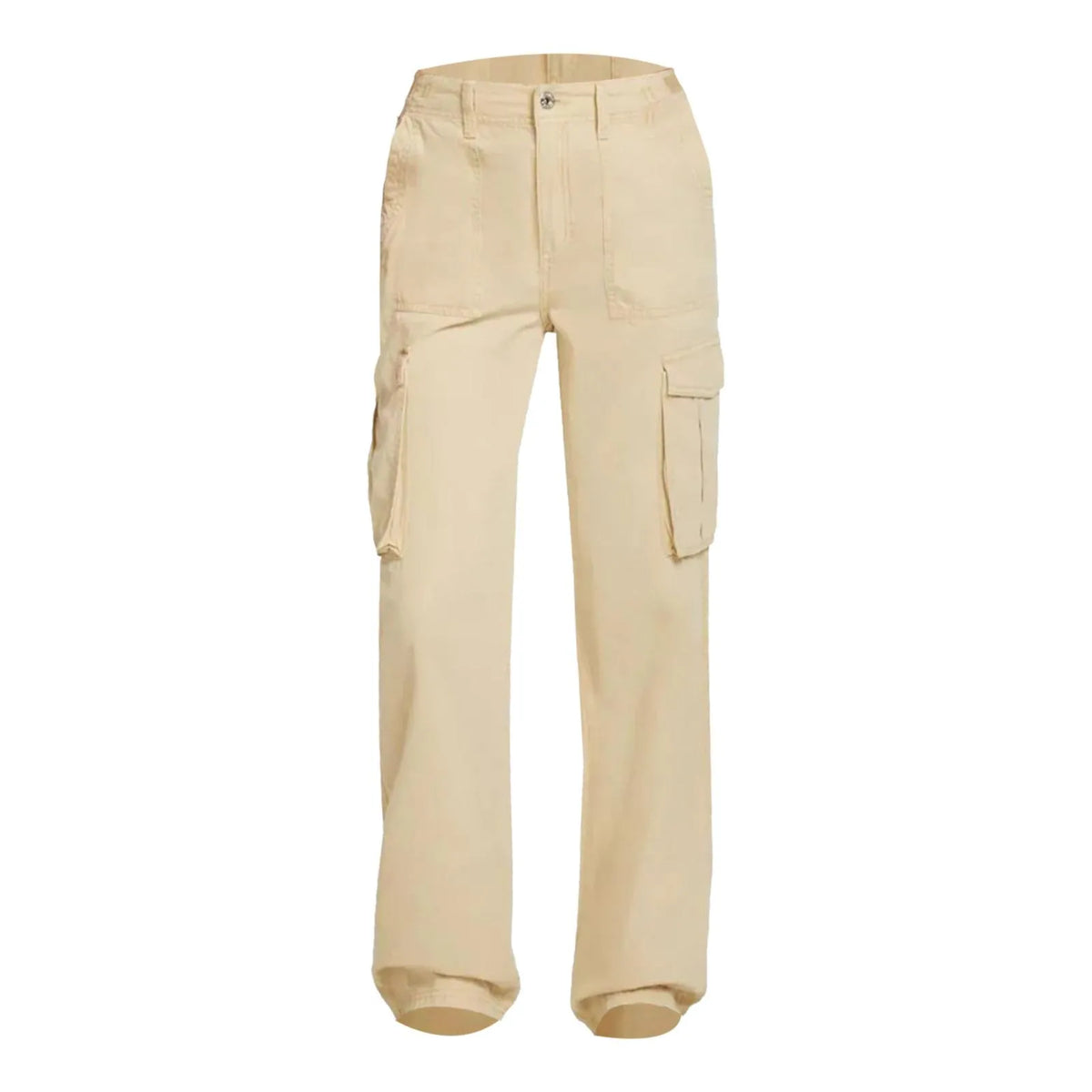 Adjustable High-Waist Cargo Pants