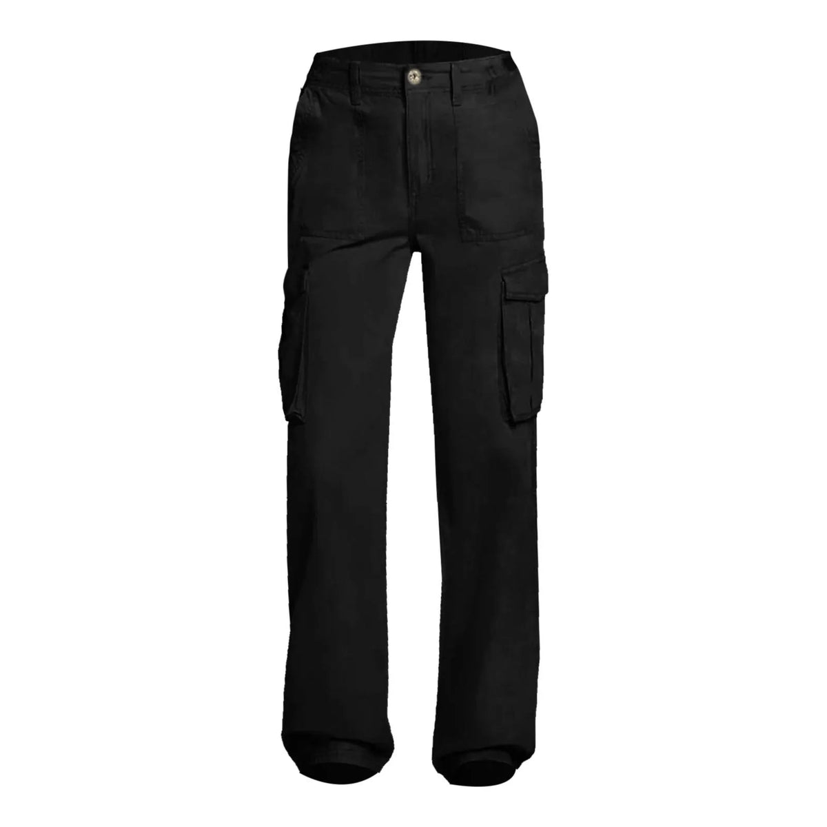Adjustable High-Waist Cargo Pants