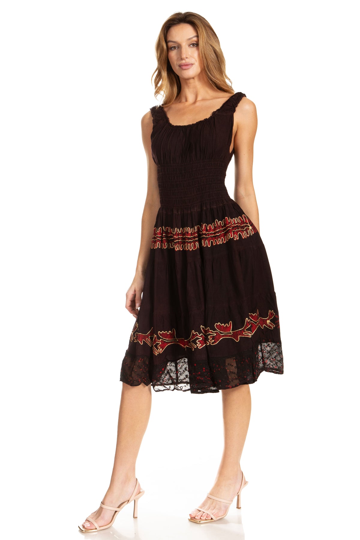 Sakkas Alba Off-Shoulder Midi Dress