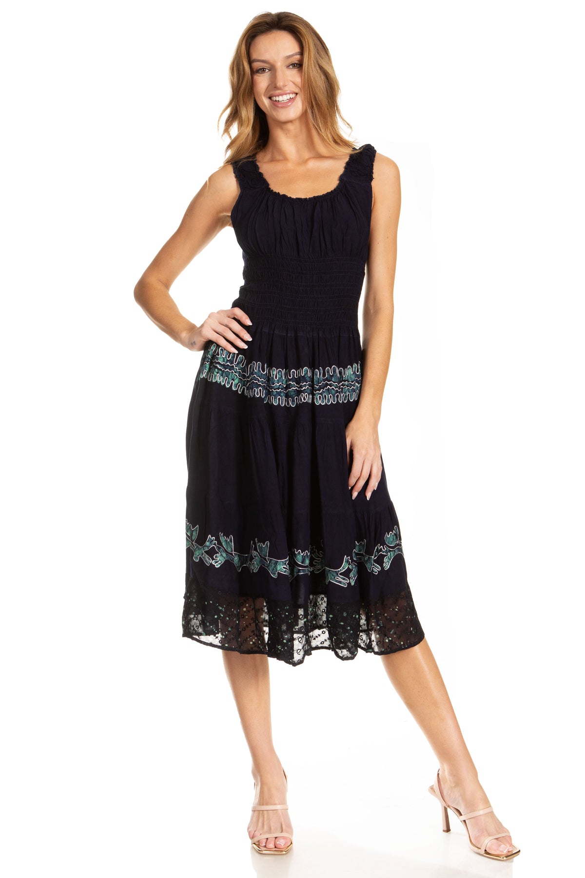 Sakkas Alba Off-Shoulder Midi Dress