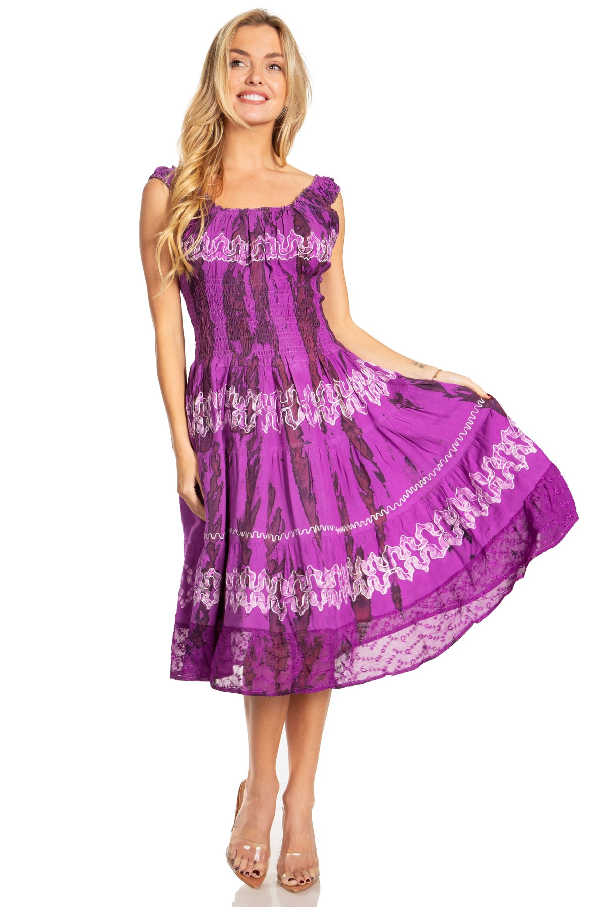 Sakkas Alba Off-Shoulder Midi Dress