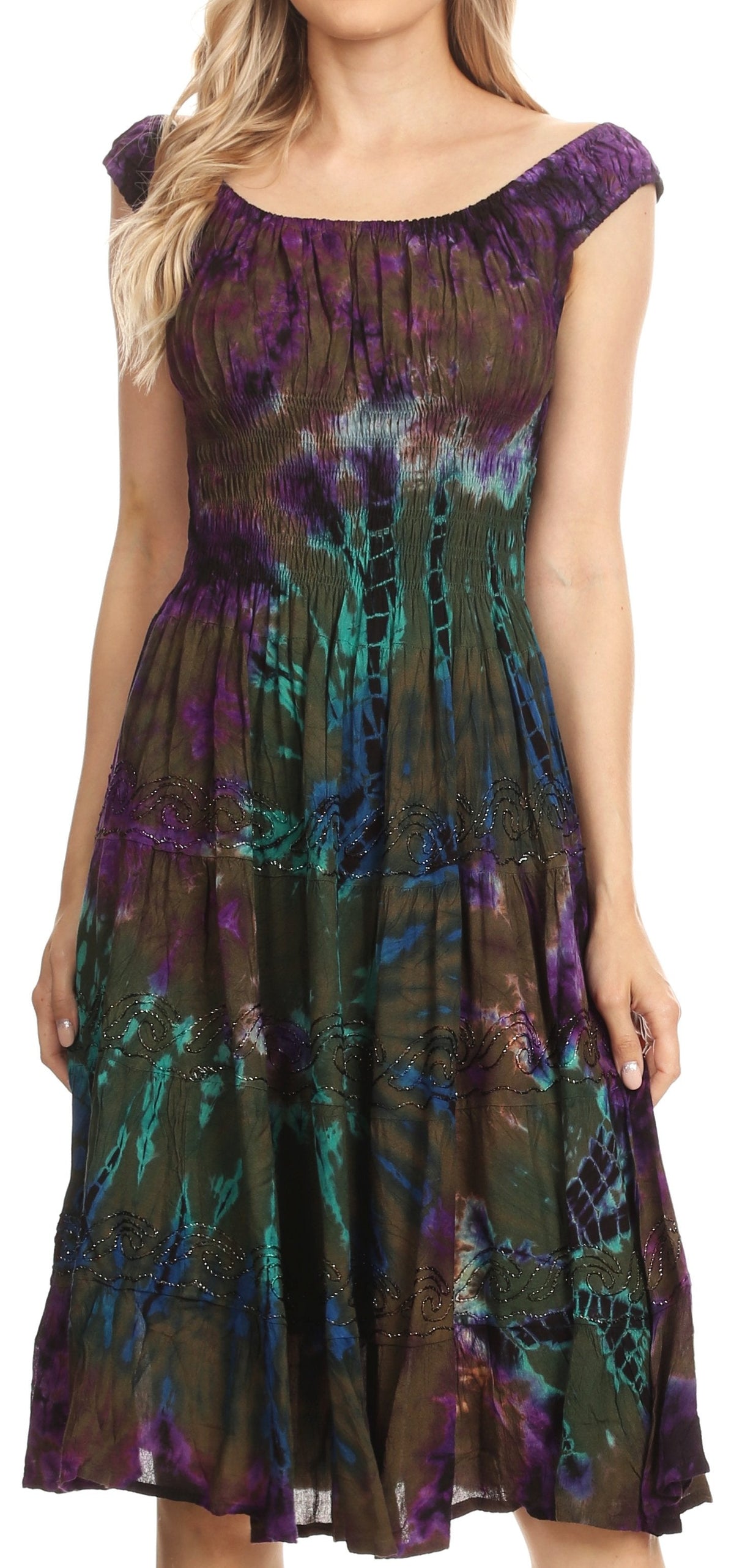 Sakkas Alba Off-Shoulder Midi Dress