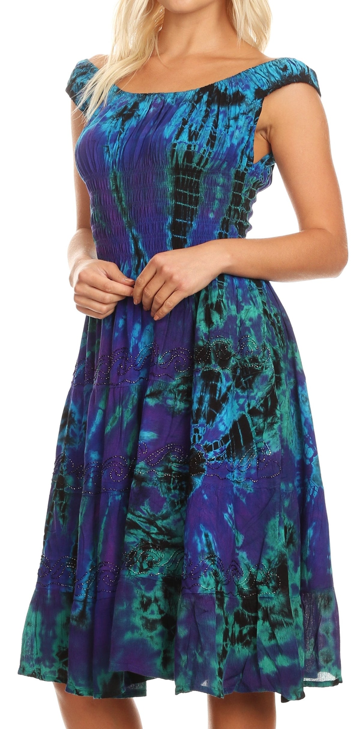 Sakkas Alba Off-Shoulder Midi Dress