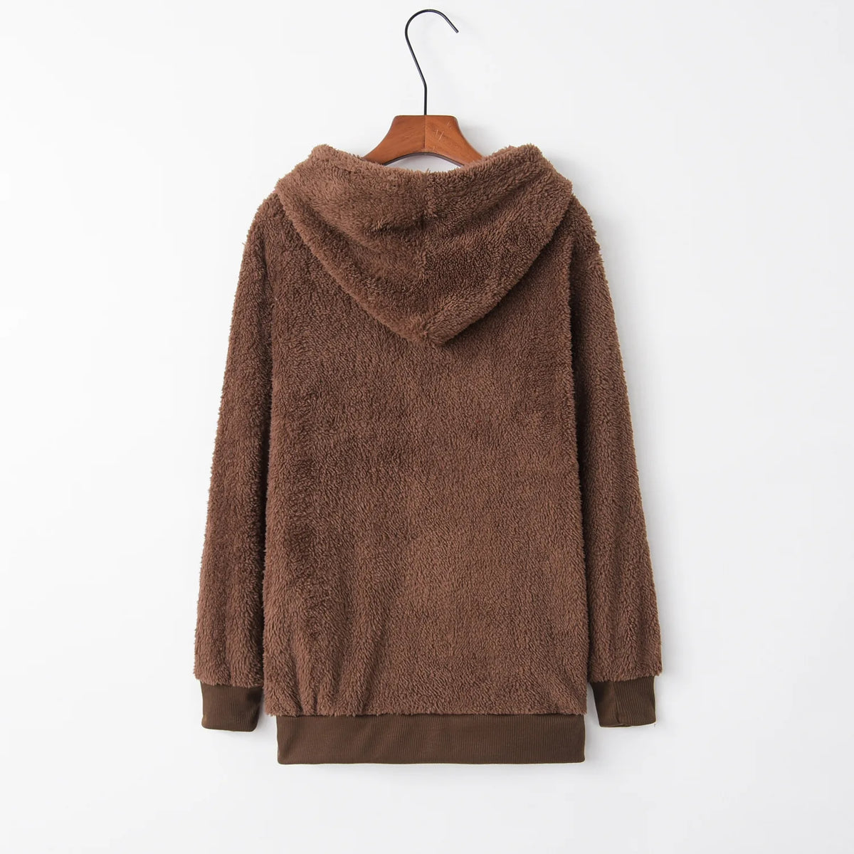 Winter Women Sherpa Hoodies Plus size Fleece Hooded Pullover Loose Fluffy Coat Warm Streetwear Hoodies