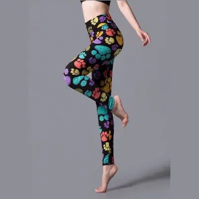 Hot New Spring Legging National Ethnic Style Retro Graffiti Paintings Printing Flowers Trousers Printed High Elasticity Leggings