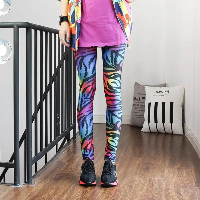 Fashion Leggings Sexy Casual Highly Elastic and Colorful Leg Warmer Fit Most Sizes Leggins Pants Trousers Woman's Leggings