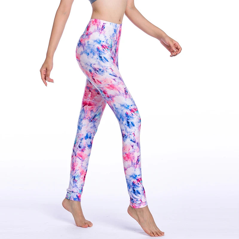 Hot New Spring Legging National Ethnic Style Retro Graffiti Paintings Printing Flowers Trousers Printed High Elasticity Leggings