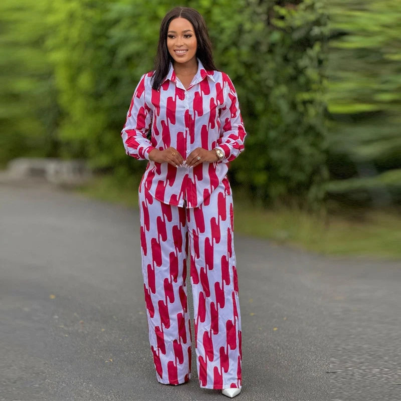 BEAUTY CLOSET COLLECTION - African Fashion Stripe Two Pieces