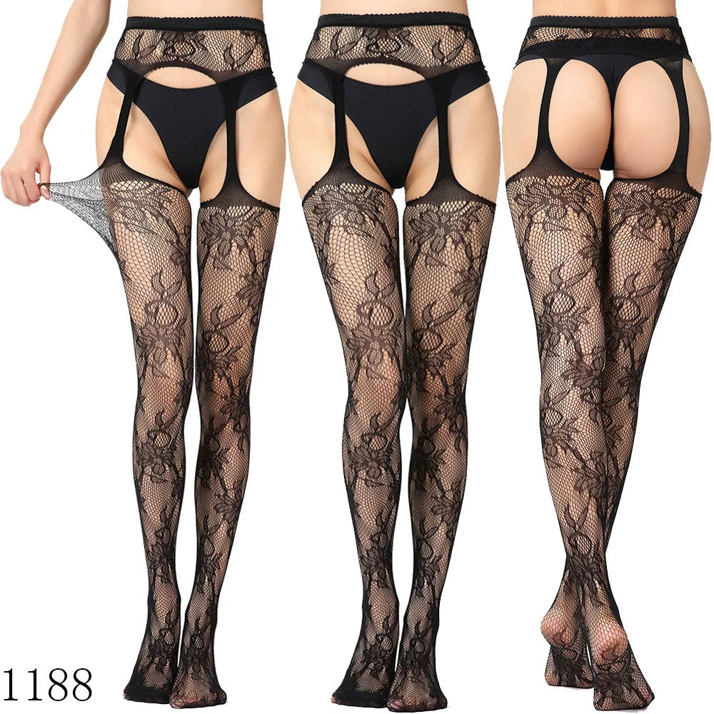 Fishnet Garter Stockings