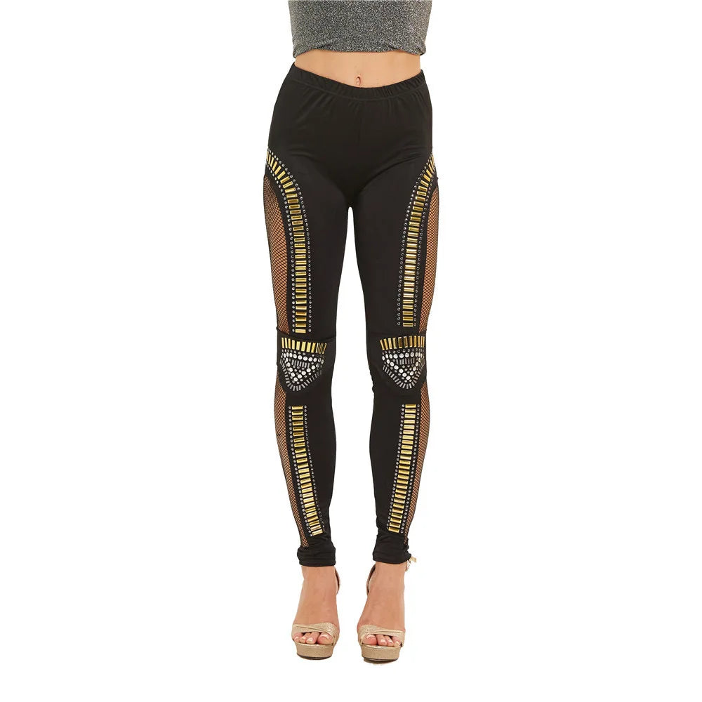 Hot New Spring Legging National Ethnic Style Retro Graffiti Paintings Printing Flowers Trousers Printed High Elasticity Leggings