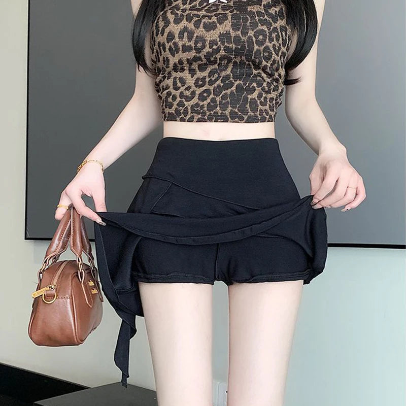 Autumn New Solid Irregular Women All-match High Street Fashionable Personalized Tight Sexy Hot Cool Tassel Pencil Skirt
