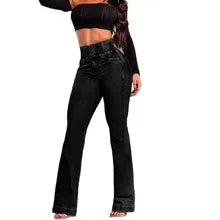 Sexy Slimming Jeans High Waisted And Buttocks Lifted Women'S Denim Pants With Front Zipper