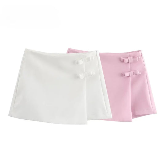 BEAUTY CLOSET COLLECTION - Woman Fashion  Woman Split High Waist Skirt Shorts