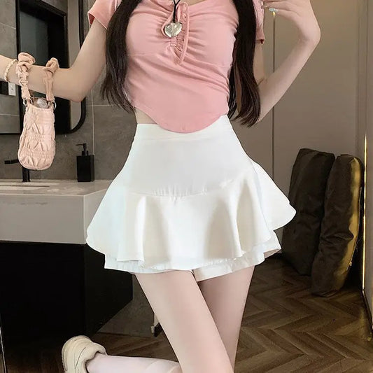 Tiered Mini Skirt