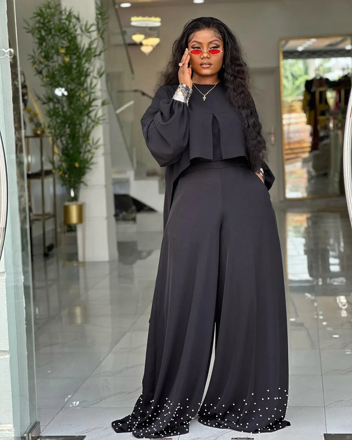 Women's Two-Piece Top & Pants Set