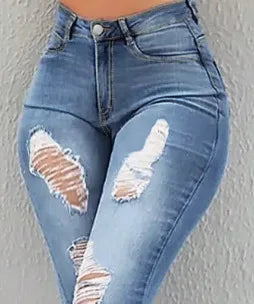 Y2K Clothing Women's Pans Autumn New Fashion Old Worn White High Waist Jeans Show Thin Tassel Edge Micro Ragged Denim Pants