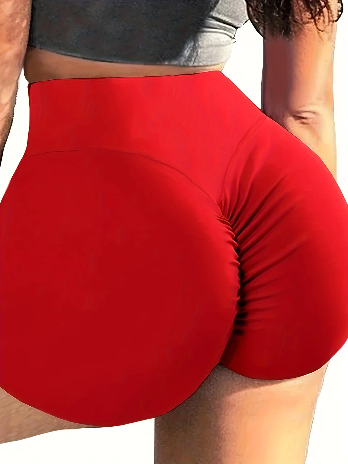 New Women High Waist Honeycomb Yoga Shorts Seamless Workout Elastic Buttocks Sportswear Impact Fitness Leggings Gym