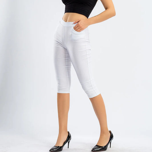 Elastic High Waist Sports Leggings Women Yoga Pants Quick Dry 3/4 Running Trouser Female Crop Gym Leggings Fitness Tights