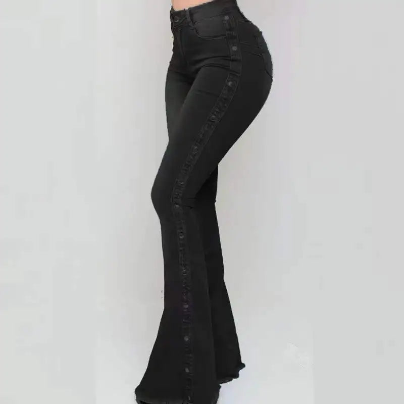 Women's Clothing New Jeans European American new popular high waisted elastic floor speaker jeans women long pants Jeans