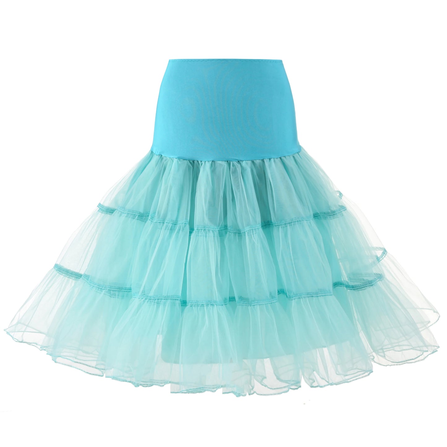 BEAUTY CLOSET COLLECTION - Women's 50's Vintage Tulle Petticoat Half Slip Tutu Under Skirt