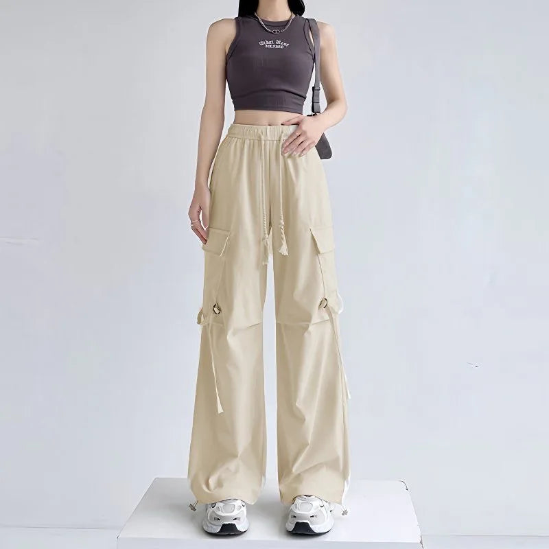 Cargo Pants for Women Clothing Original Classic One Size G Comfortable Stretch Xxl New in Casual Outfits 90s Pink Woman Trousers