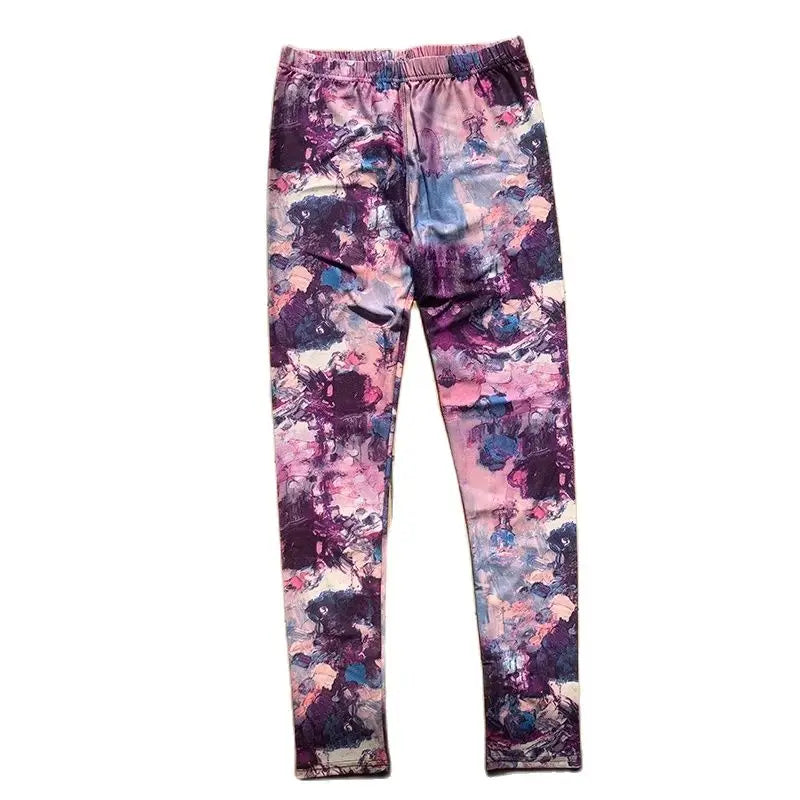 Hot New Spring Legging National Ethnic Style Retro Graffiti Paintings Printing Flowers Trousers Printed High Elasticity Leggings