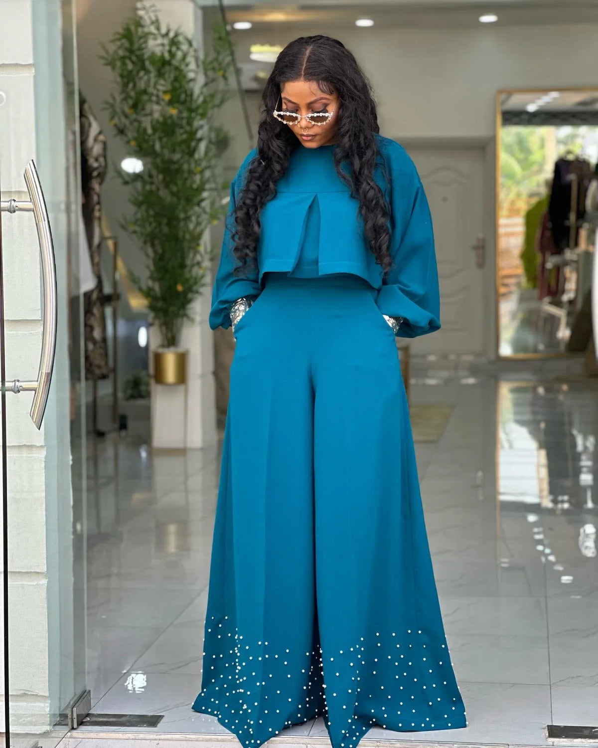 Women's Two-Piece Top & Pants Set