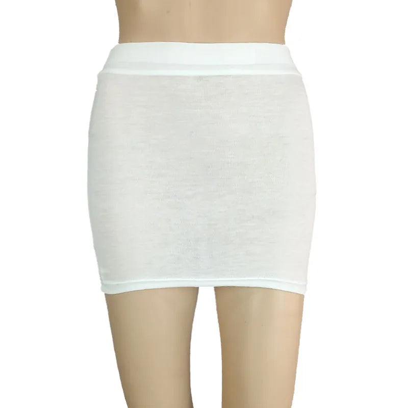 Elasticity Black One-step Skirt Women Summer High Waist Tight Sexy Hot Girl Bag Hip Black Short Skirt Night Club Mini Skirt