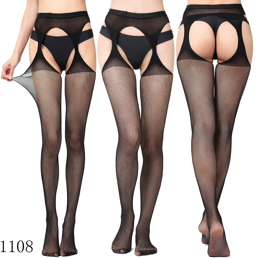 Fishnet Garter Stockings