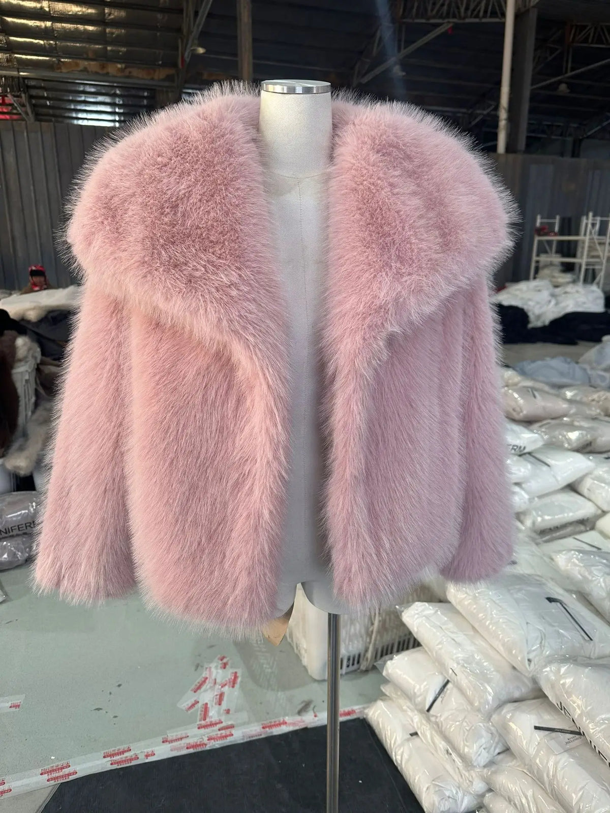 Woman Autumn Winter Faux Fur Coat Plush Fluffy Women's Jacket New in Outerwears White Red Gray Black Wool Blends Coats