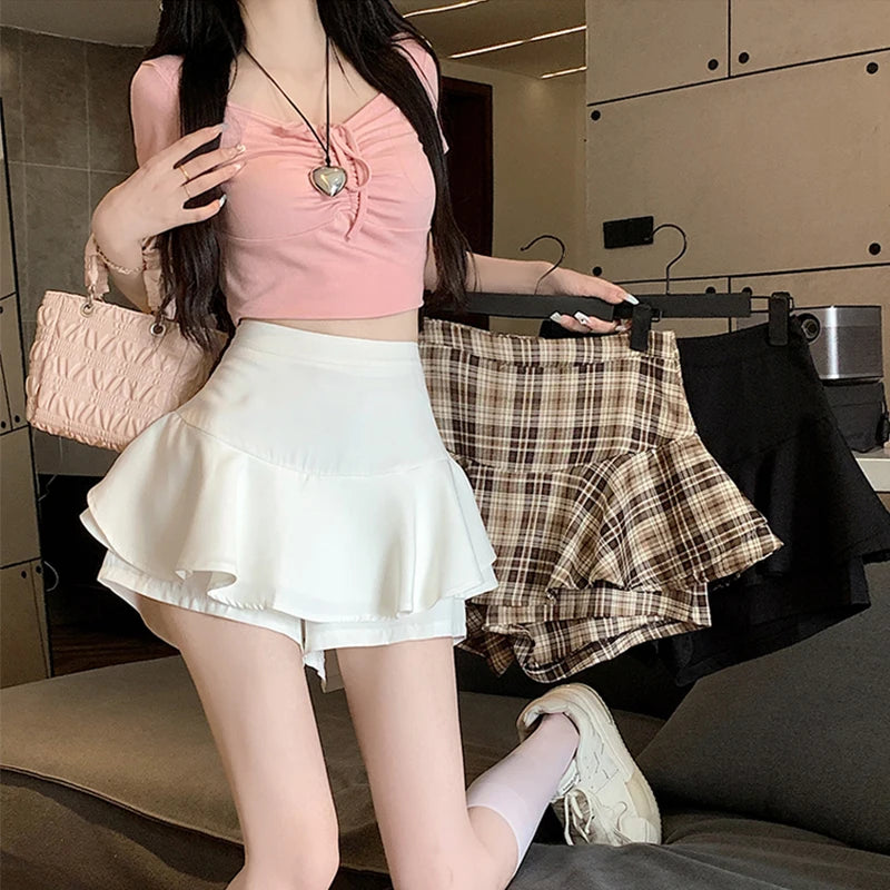 Tiered Mini Skirt