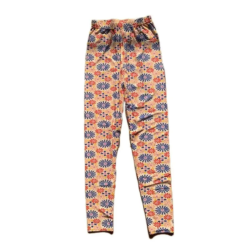 Hot New Spring Legging National Ethnic Style Retro Graffiti Paintings Printing Flowers Trousers Printed High Elasticity Leggings