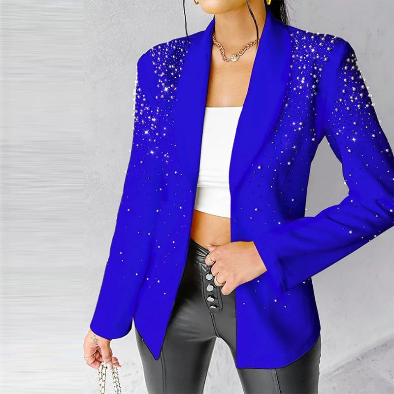 Fashion Blazers For Women Streetwear Autumn Spring Casual Long Sleeve Jacket Turndown Collar Slim Coats Suit Female's Wear