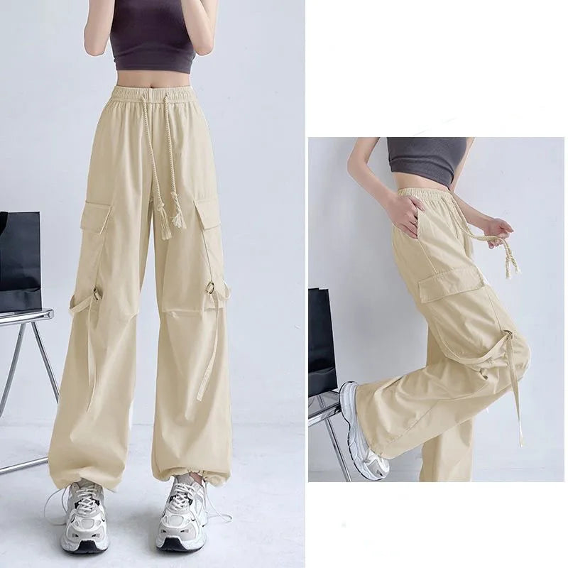 Cargo Pants for Women Clothing Original Classic One Size G Comfortable Stretch Xxl New in Casual Outfits 90s Pink Woman Trousers