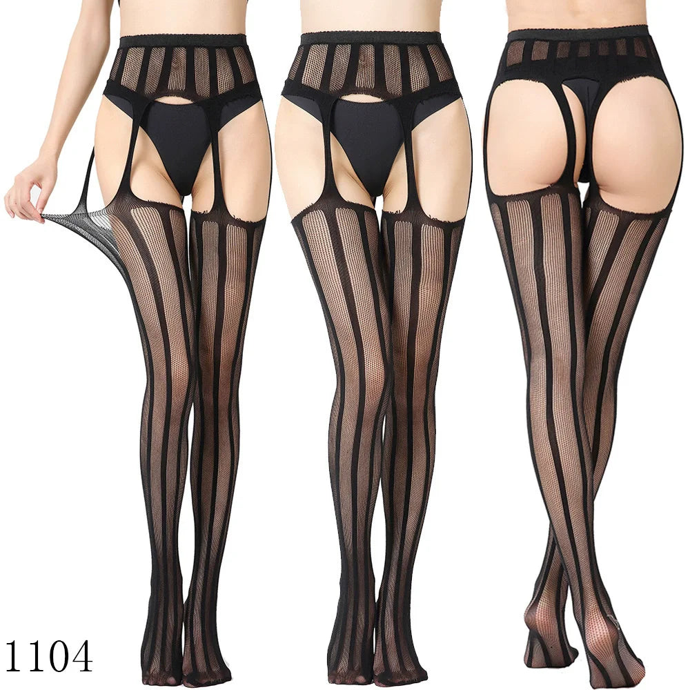 Fishnet Garter Stockings