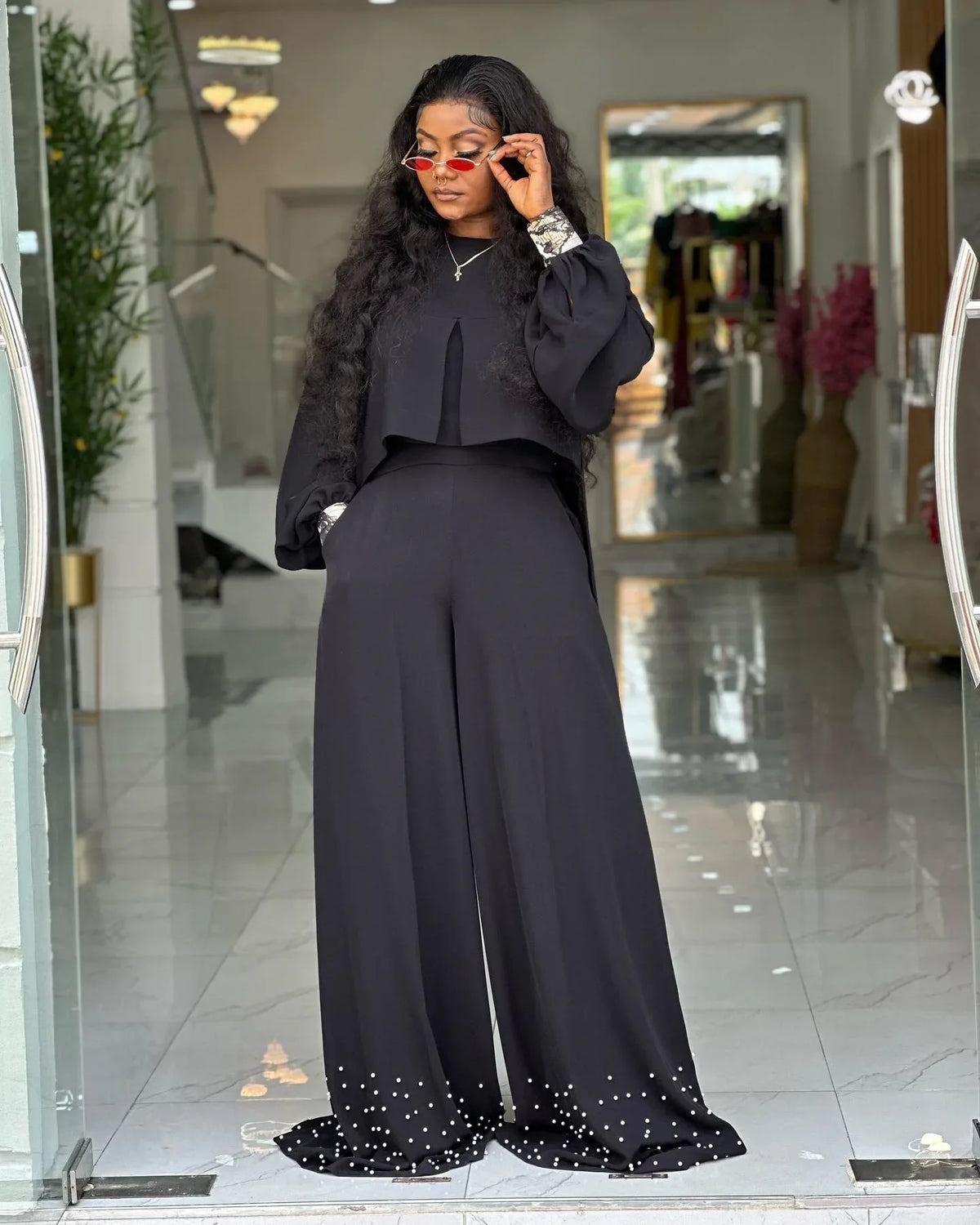 Women's Two-Piece Top & Pants Set