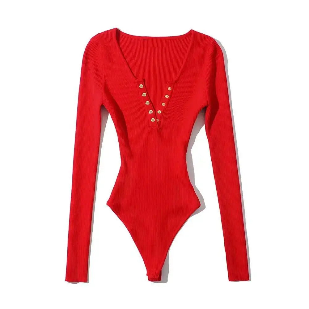 Long Sleeve Shapewear Yoga Jumpsuits Women'S V Neck Sexy Jumpsuits Ultralight Bodysuit Body Shaping Belly Tightening