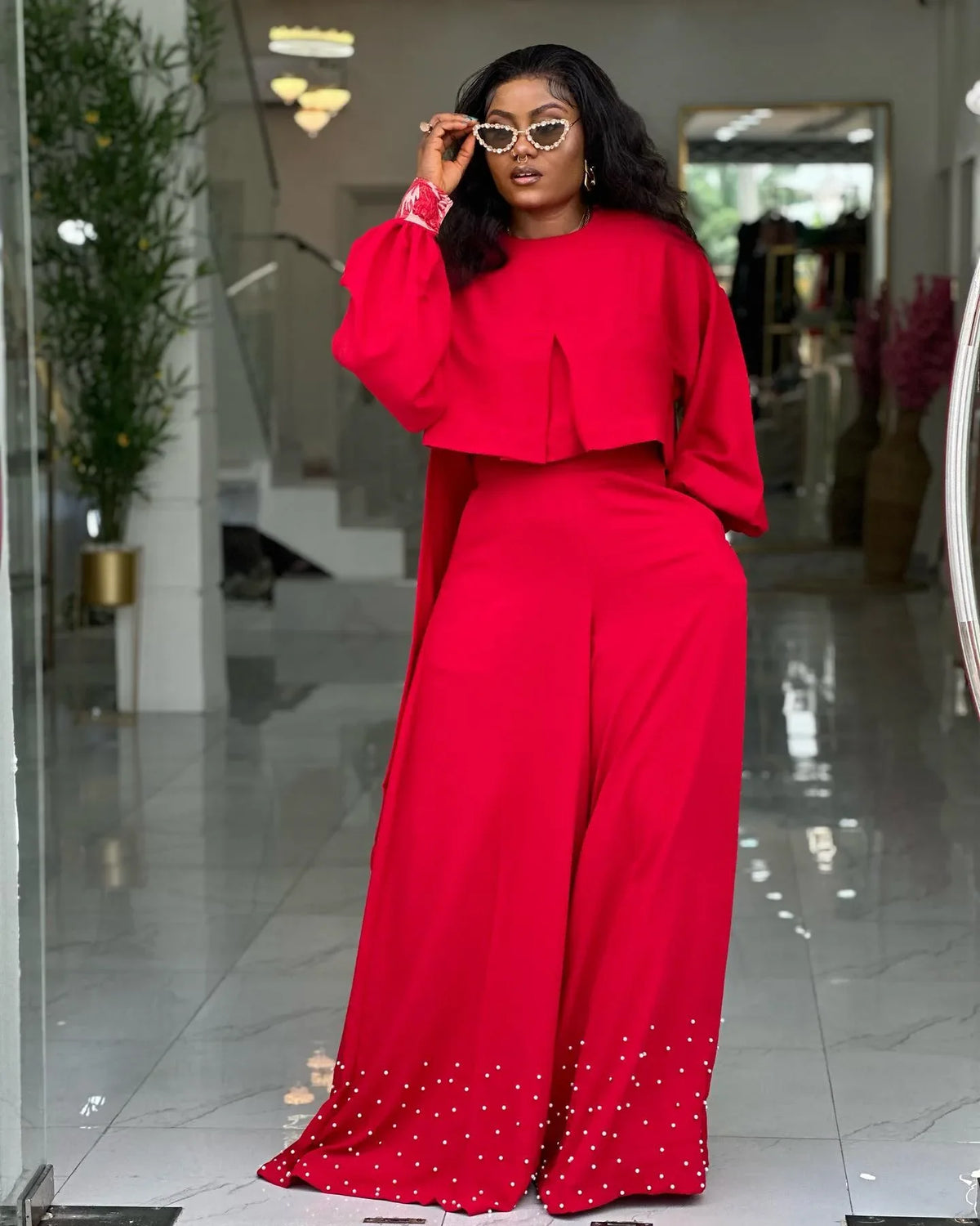 Women's Two-Piece Top & Pants Set