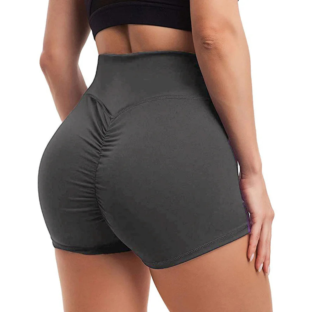 New Women High Waist Honeycomb Yoga Shorts Seamless Workout Elastic Buttocks Sportswear Impact Fitness Leggings Gym
