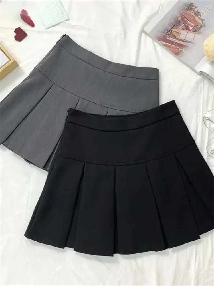 BEAUTY CLOSET COLLECTION - Vintage Gray Pleated Skirts