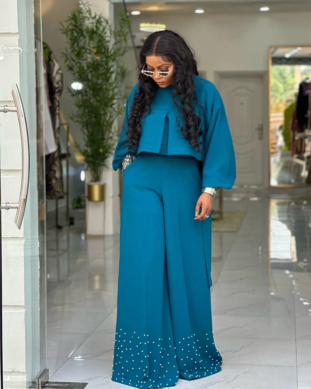 Women's Two-Piece Top & Pants Set