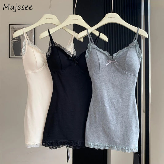 BEAUTY CLOSET COLLECTION - Sleeveless Sexy Lace Hot Female with Chest Pad