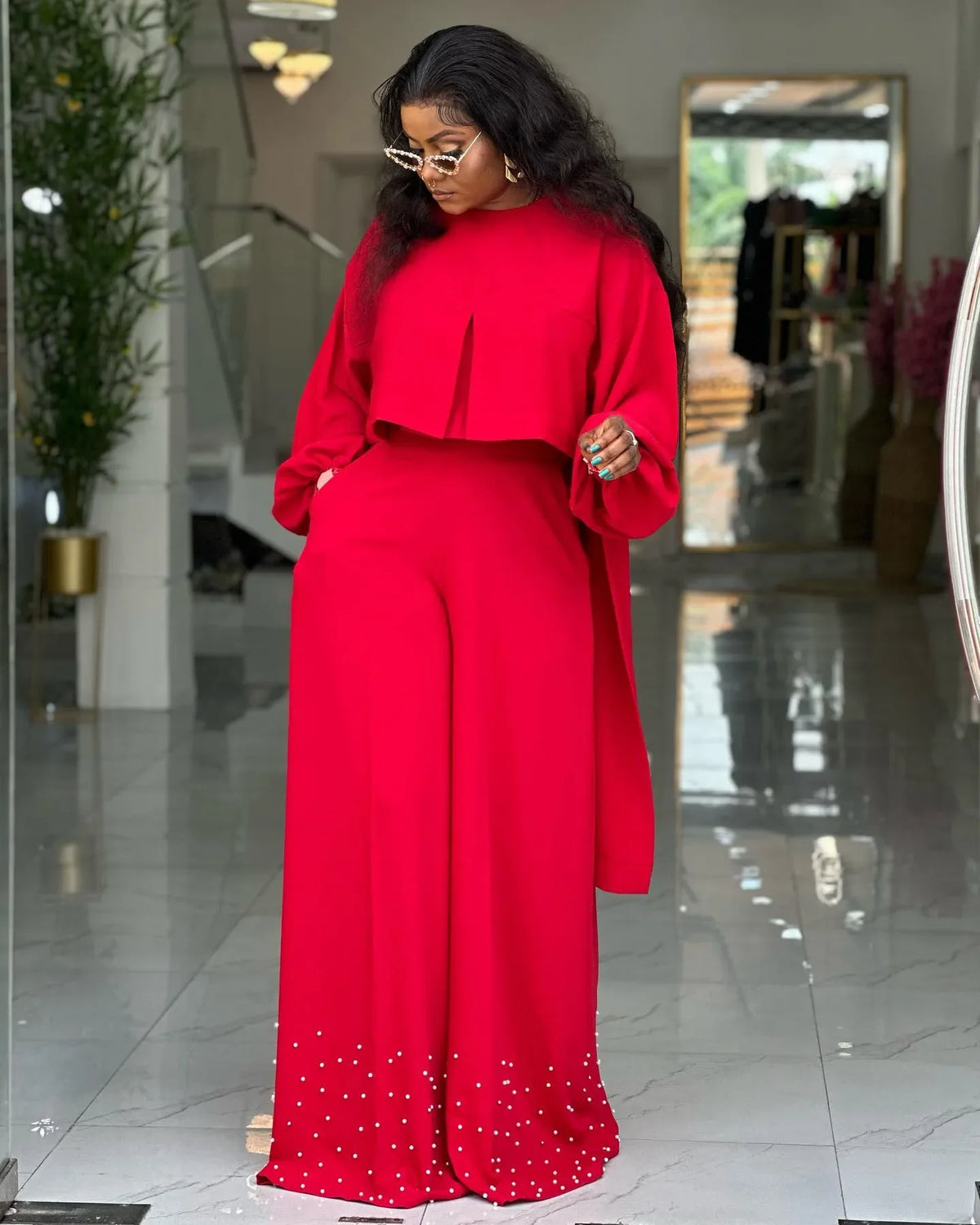 Women's Two-Piece Top & Pants Set