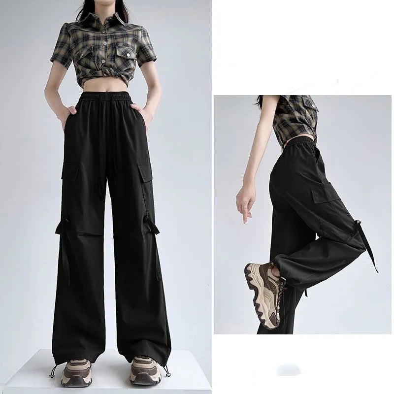 Cargo Pants for Women Clothing Original Classic One Size G Comfortable Stretch Xxl New in Casual Outfits 90s Pink Woman Trousers