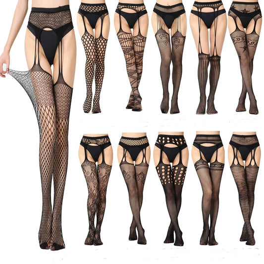Fishnet Garter Stockings