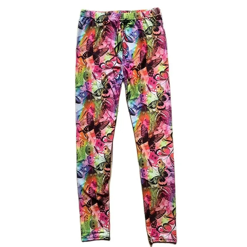 Hot New Spring Legging National Ethnic Style Retro Graffiti Paintings Printing Flowers Trousers Printed High Elasticity Leggings